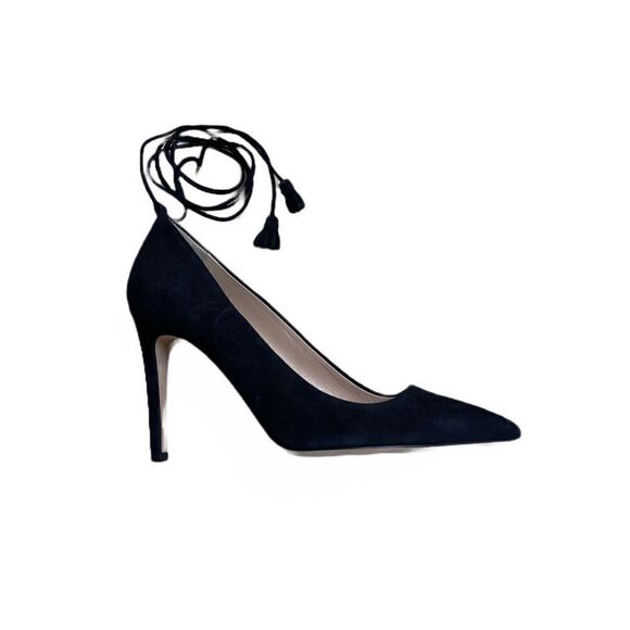 🌟70% OFF🌟Made in Italy🌟J. Crew Suede Leather Black Heels - Picture 1 of 5